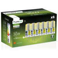 6x LED Kapseln G4, LED-Lampe 4W = 30W 380lm 4000K neutral LUMILED