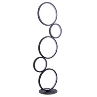 LED Stehleuchte 30W 3600lm 4000K Neutral Schwarz Flamenco Sanico Goldlux