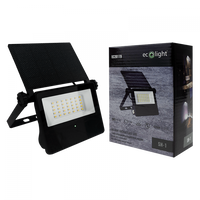 LED-Flutlicht Solar Reflektor 4W 400lm 4000K Neutral 2000mAh IP65 mit Bewegungs- und Dämmerungssensor Ecolight