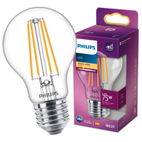 E27 A60 LED Lampen 8,5 W = 75 W, 1055 lm, 2700 K, warmes Filament PHILIPS