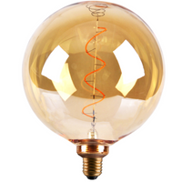 Dekorative LED Lampe E27 FILAMENT G200 4W 260lm 1800K Warm 320° DecoVintage Amber GOLDLUX (Polux)