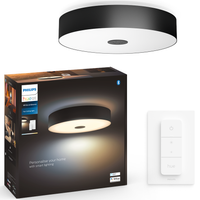 LED Plafond Deckenleuchte FAIR Schwarz 25W CCT PHILIPS HUE Bluetooth Zigbee + Dimmschalter