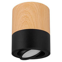 Aufputz Halogen Tuba Reflektor Spot GU10 Rund Schwarz Braun Masterled