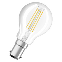 LED-Lampe P45 Ball B15d 4W = 40W 470lm 2700K Warm 300° Retrofit Glühfaden CLASSIC Osram