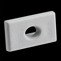 Endkappe für Aufputzprofil KM35, mit Loch Kunststoff Grau LUMILED