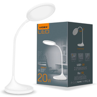 VIDEX LED-Schreibtischlampe dimmbar flexibel 20W 4100K Weiß