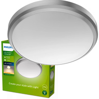 LED-Außendecken-Gartenleuchte DORIS myGarden 6W 2700K IP54 Wandleuchte Silber PHILIPS