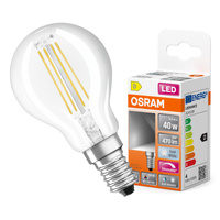 LED-Lampe P45 Ball E14 3.4W = 40W 470lm 4000K Neutral CRI90 300° Filament Dimmbar SUPERSTAR PLUS CLASSIC Osram