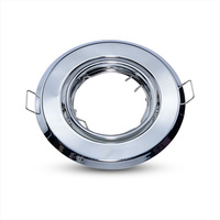 Deckenleuchte Unterputz GU10 Öse rund Chrom 2 Stück VT-817 V-TAC