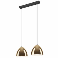 MIA Decke Pendelleuchte 2xE27 Schwarz Gold LM-2.130 Lamkur