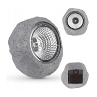 Solar LED Garten Stein 6500K Außen Dämmerungssensor