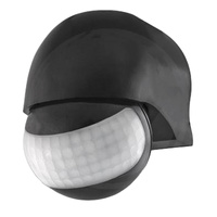 Bewegungsmelder für den Außenbereich Einstellbarer PIR IP44 Schwarz