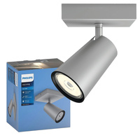 LED-Deckenleuchte PAISLEY GU10 Reflektor bewegliche Leuchte Grau PHILIPS