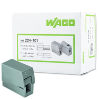 100x Beleuchtungsverbinder Schnellverbinder WAGO 224-101 für KABEL 0,5-2,5mm