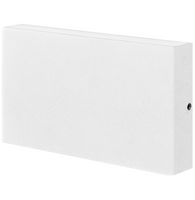 LED-Gartenwandleuchte Weiß oben oder unten 5,5W 450lm IP44 RECHTECK CHICAGO GOLDLUX (Polux)