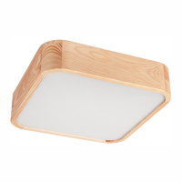 Plafond LED-Deckenleuchte GASPAR 2xE27 Quadratisch Holz LD-PD-11.1 Lamkur