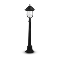 Gartenlampe Laterne E27 Transparenter Schirm 110CM Schwarz VT-851 V-TAC