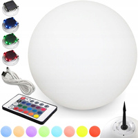 Gartenlampe LED Solarbetriebene RGB Kugel 30 cm