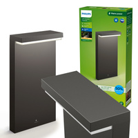 BUSTAN 3.8W 2700K warm IP44 Anthrazit PHILIPS LED Säulengartenlampe