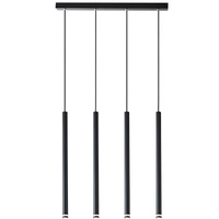 PIERO 4xG9 Verstellbare Pendelleuchte für die Decke Schwarz MASTERLED