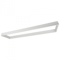 Aufputz-Klemmrahmen für LED-Paneele 120x30 PVC 65mm Weiß Ecolight