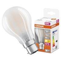 LED-Lampe A60 B22d 7W = 60W 806lm 2700K Warm 300° Dimmbar Retrofit Glühfaden CLASSIC Osram