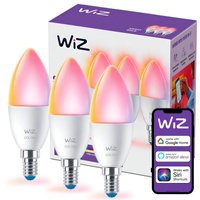 3x LED-Lampe E14 C37 4.9W = 40W 2200-6500K + RGB SMART WiFi WiZ