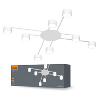 Kronleuchter Deckenleuchte 8x GX53 LED Weiß Modern Videx