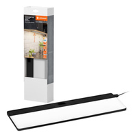 Unterschrank Ledvance LED Möbel Lampe mit Bewegungssensor Rahmenlos 5W 220lm CCT Dimmbar Schwarz 30x10cm Unterschrank Ledvance