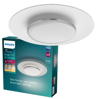 LED-Deckenleuchte Plafond 30W 3100lm 2700K Schwarz Granat Philips