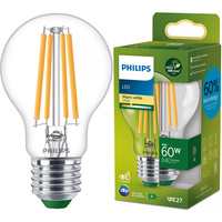 E27 A60 LED Lampen 4W = 60W 840lm 2700K Warmfilament PHILIPS Ultra Efficient