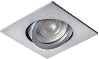 Quadratische Halogen-Deckeneinbauleuchte EVIT MR16 Gx5,3 Aluminium Kanlux