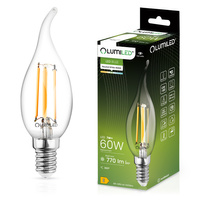 LED Lampen E14, Glühbirne Flame B35 7W 770lm 360° 4000K neutral Glühfaden LUMILED