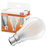 2x LED Glühbirne A60 B22d 6.5W = 60W 806lm 2700K Warm 300° Retrofit Glühfaden CLASSIC Osram