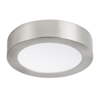 Decke Plafond LED 12W 720lm 4000K Neutral 110° Rund Aufputz Nickel CARSA Kanlux