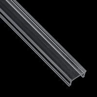 Diffusor-Abdeckung für Aufputzprofil KM33, 1m Transparent LUMILED