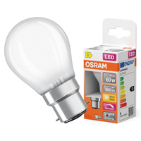 LED-Lampe P45 Ball B22d 5.5W = 60W 806lm 2700K Warm CRI90 300° Filament Dimmbar SUPERSTAR PLUS CLASSIC Osram