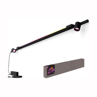 Perifo Lighting Rail Kit 2m + 2x Reflektor + LED Licht 39.9W CCT RGB Philips HUE Bluetooth Schwarz