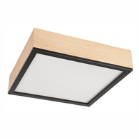 Plafond LED-Deckenleuchte SANTIAGO 4xE27 Quadratisch aus Holz LD-PD-9.5 Lamkur