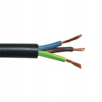 Drahtkabel OW H05RR-F 300/500V 3x2,5mm Schwarz 1m ELEKTROKABEL