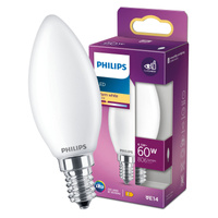 LED-Kerzenlampe E14 B35 6,5W = 60W 806lm 2700K warmes Filament milchig PHILIPS