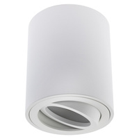 Bewegliche GU10-Leuchte für oberflächenmontierte Halogen-Spotröhren rund weiß 84 mm