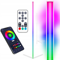Eck-Stehleuchte weiß 20W RGB-Farbwechsel Fernbedienung