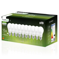 10x LED Lampen E27, Glühbirne A60 10W = 75W 1055lm 260° 4000K neutral LUMILED