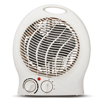 Farelka freistehender Heizlüfter elektrische Heizung mit Thermostat 2000 W Weiß