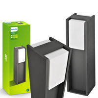 LED-Außengartenleuchte BRIDGE myGarden E27 IP44 Mast 40 cm Anthrazit PHILIPS