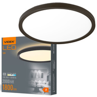Plafond LED-Deckenleuchte Aufbauleuchte 18W 2000lm 4000K Neutral Schwarz Videx