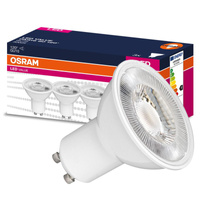 3x LED Leuchtmittel GU10 6,9W = 50W 575lm 3000K Warm 120° OSRAM Value
