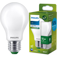 E27 A60 LED Lampen 5,2 W = 75 W, 1095 lm, 4000 K, neutrales Filament, milchig, PHILIPS, ultraeffizient