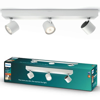 LED STAR Deckenleuchte 3x 4.5W 2700K Dimmbarer Reflektor Leuchte Beweglich Weiß PHILIPS